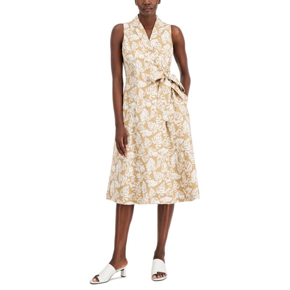 Alfani Womens Wrap Midi Dress